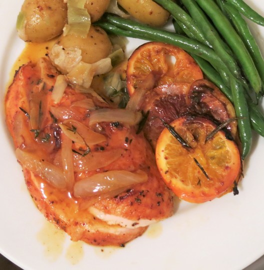 Roasted Citrus Slices with Chicken