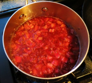 Strawberry Sauce with Pink Peppercorns