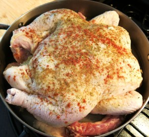 Cuban-Style Roast Chicken - Seasoned and Waiting for the Oven