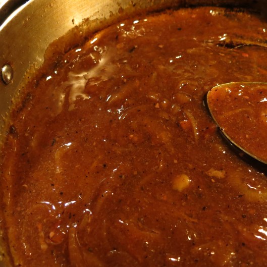 Sweet-Sour Gravy from Corned Beef