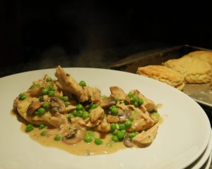 Biscuits with Chicken-Mushroom Gravy