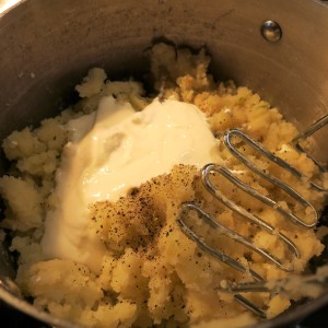 Mashed Potatoes with Sour Cream and Horseradish