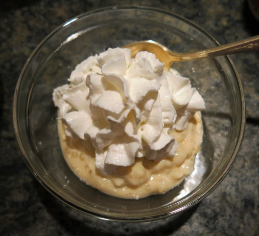 Tapioca Pudding with Whipped Cream