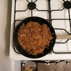 Onions - after 20 minutes over the flame!