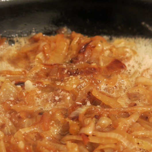 Heavenly Beer-Braised Onions with a Dusting of Kosher Salt