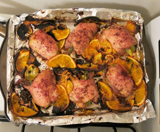 Citrus-Roasted Persian Chicken Thighs