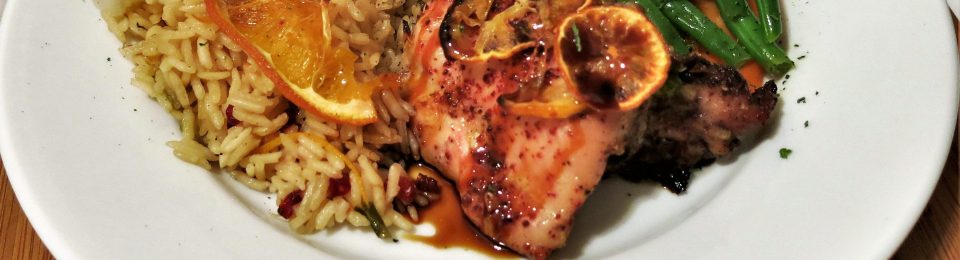 Citrus-Roasted Persian Chicken Thighs