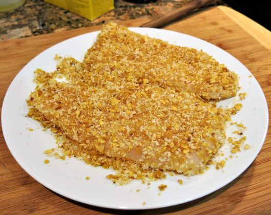 Plantain Chip-Crusted Fish Fillets