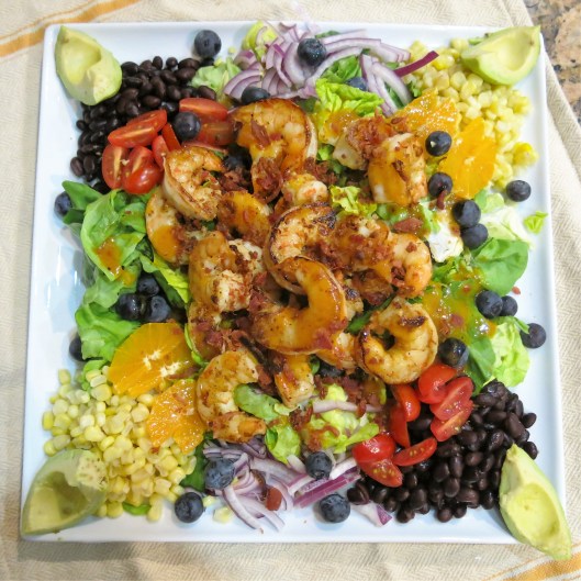 Miami Cobb Salad with Sautéed Shrimp