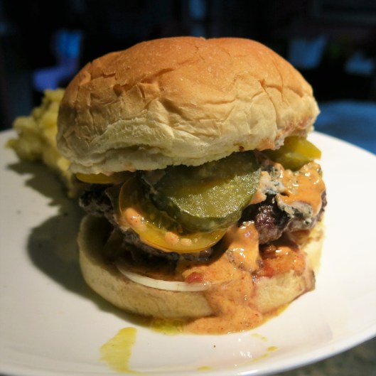 Burger with Salsa Cremosa