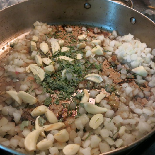Hard Cider-Braised Pork Shoulder with Herbs & 40 Cloves of Garlic