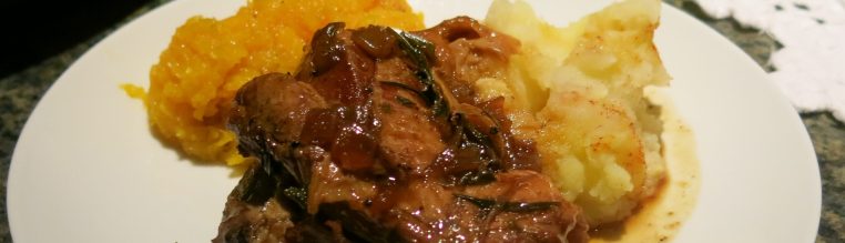 Hard Cider-Braised Pork Shoulder with Herbs & 40 Cloves of Garlic