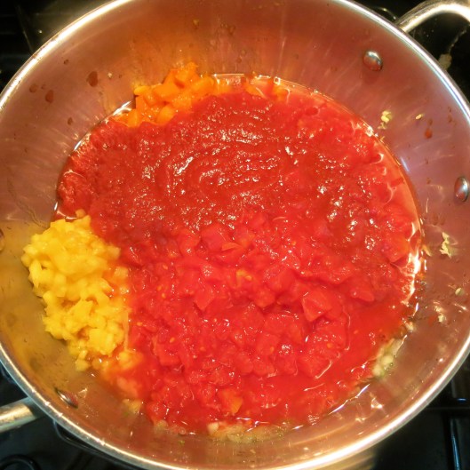 Tomato Jam with Pineapple and Apricots