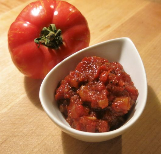 Tomato Jam with Pineapple and Apricots