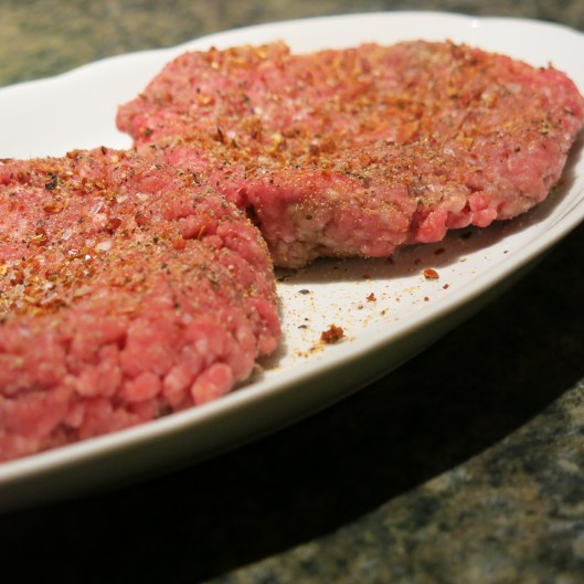 Chilled, Seasoned Ground Chuck Patties for Burgers