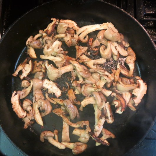 Wild Mushrooms with Cream, Marsala & Garlic Scapes