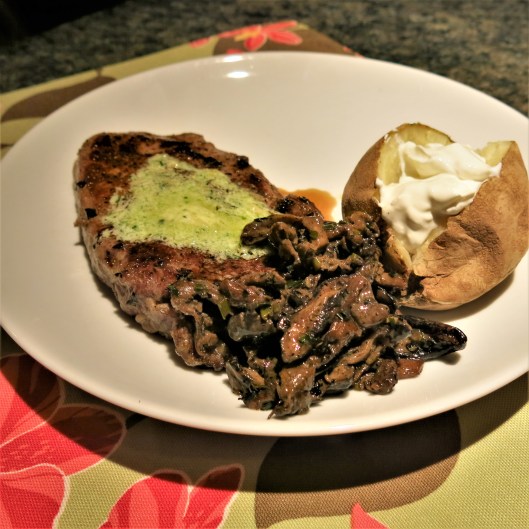 Wild Mushrooms with Cream, Marsala & Garlic Scapes