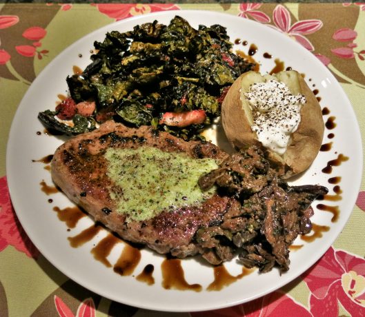 Wild Mushrooms with Cream, Marsala & Garlic Scapes