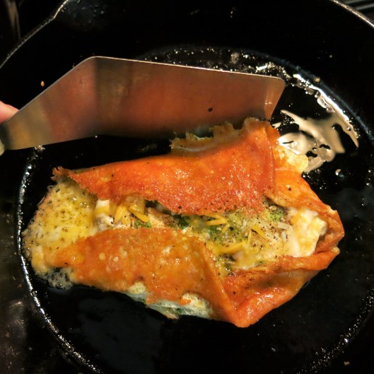 Fried Egg Sandwich with a Crispy Cheese Collar