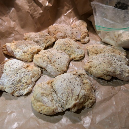 Re-Dredged Chicken Thighs