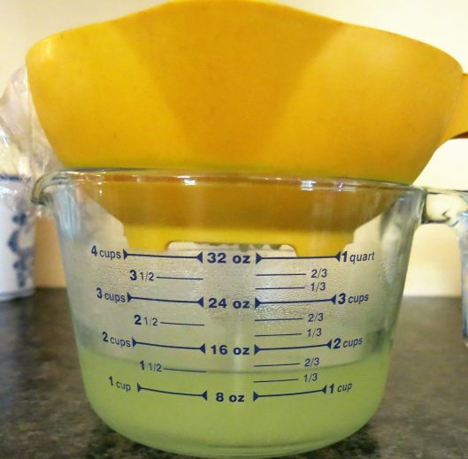 Drained yogurt for Tzatziki