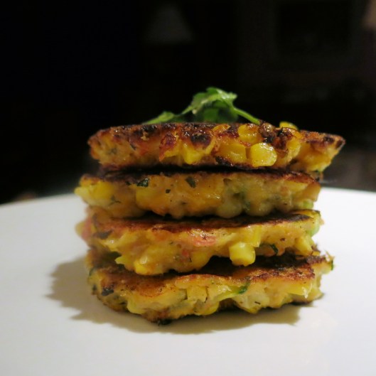Spicy Corn and Zucchini with Tomato Bits
