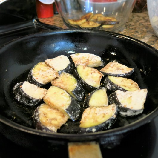 Frying Eggplant