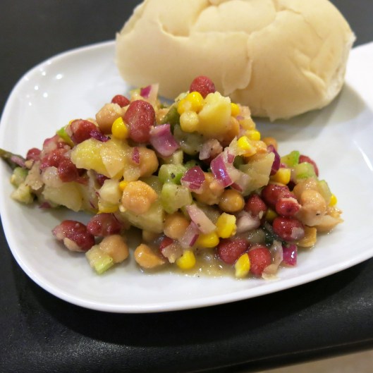 Three Bean Salad with Potatoes and Corn