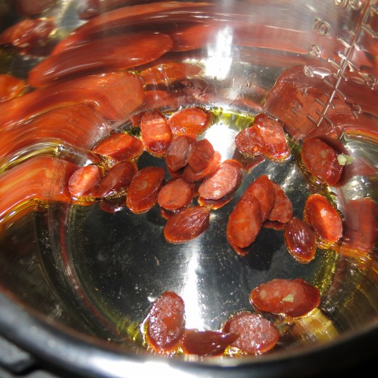 Sautéed Chorizo for Cuban-Style Black Beans à la Pressure Cooker