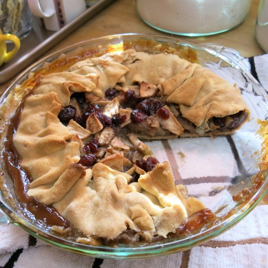 Rustic Bourbon-Spiced Pear & Apple Tart