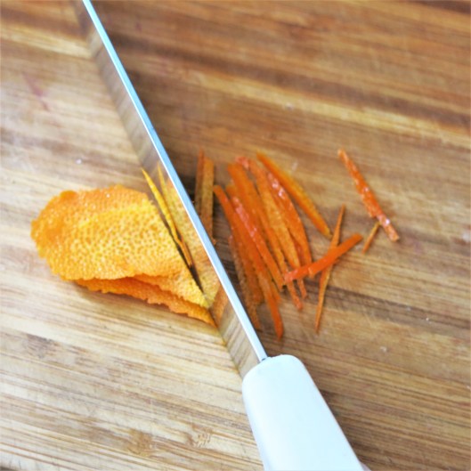 Making Julienned Orange Zest