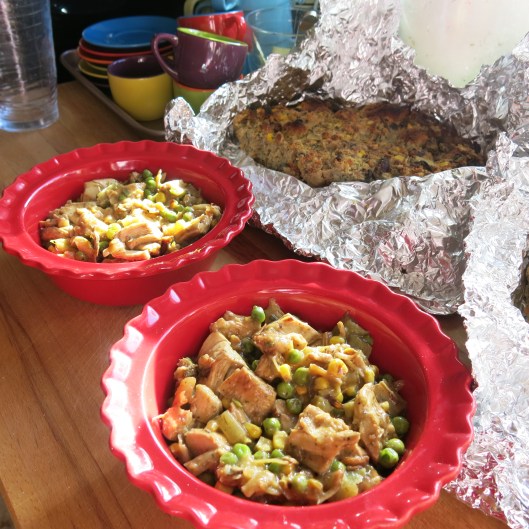 Turkey Pot Pie with Stuffing Crust