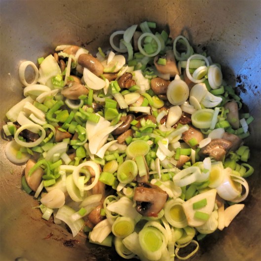 Leeks (and Mushrooms) for Slow-Roasted Tilapia with Leeks and Capers 