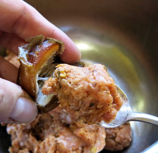 Bacon-Wrapped, Chorizo-Stuffed Dates in Red Pepper Sauce