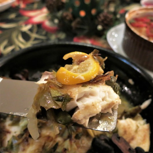 Slow-Roasted Tilapia with Leeks and Capers