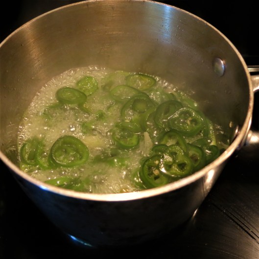 Jalapeño Peppers being Candied