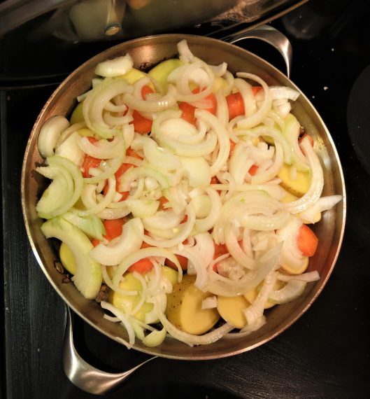 Beef, Potato and Green Bean Skillet Dinner