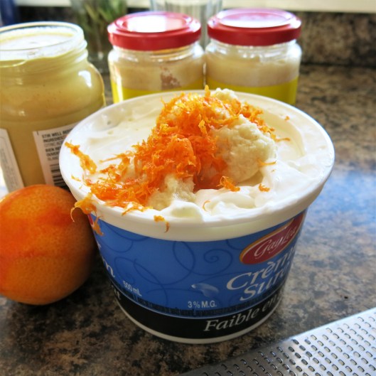 Mustard-Horseradish Cream Sauce with Tangarine