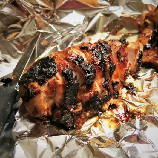 Baked Chicken with General Tso's-Orange Sauce