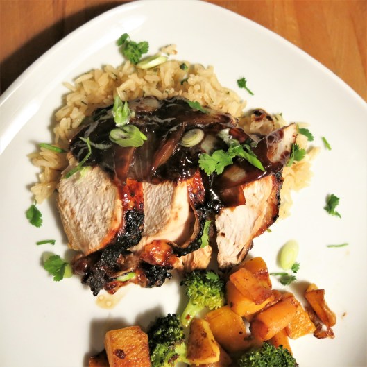 Baked Chicken with General Tso's-Orange Sauce