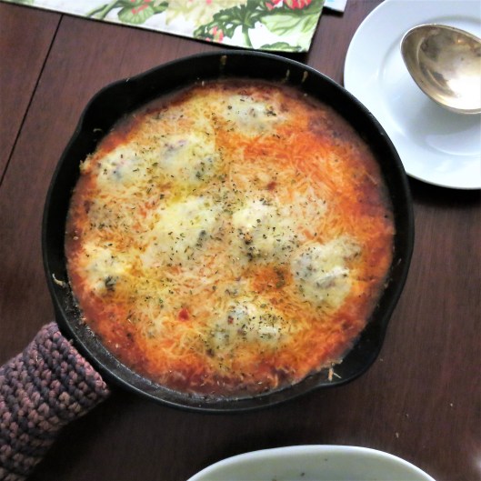 Pizza Fondue-Skillet Dinner