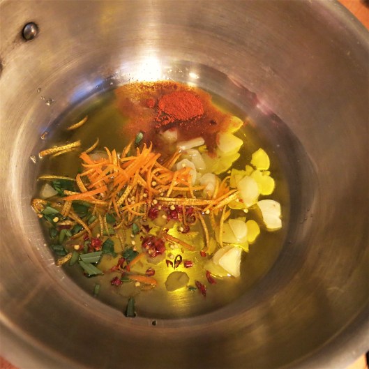 Olives Marinated with Orange, Garlic, Red Pepper & Rosemary