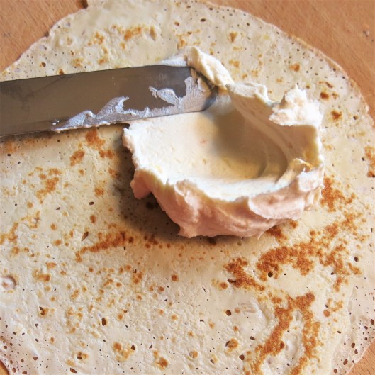 Crêpes with Ricotta-Mascarpone Filling & Strawberries