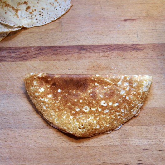 Crêpes with Ricotta-Mascarpone Filling & Strawberries