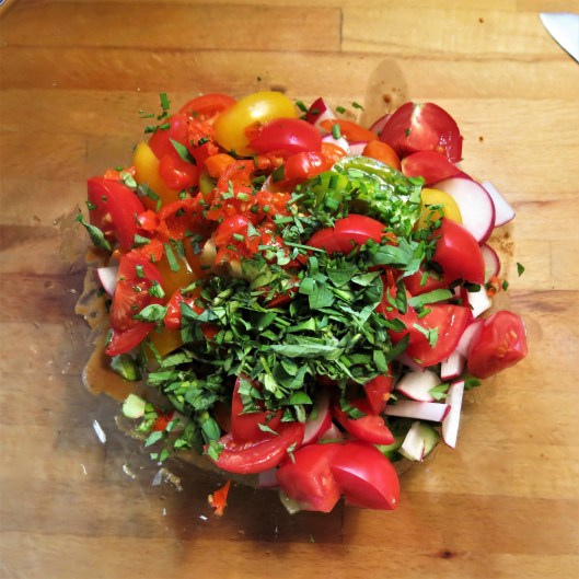 Fattoush-Panzanella Salad