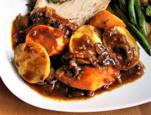 Mushroom-Bacon-Marsala Gravy for Pork (or Beef)