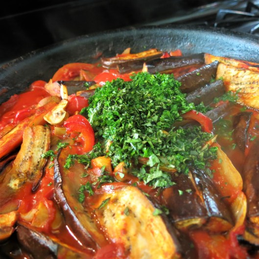 Roasted Sicilian Eggplant with Golden Raisins and Cumin
