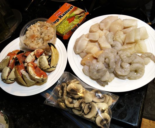 Mixed Seafood for Hot Pot