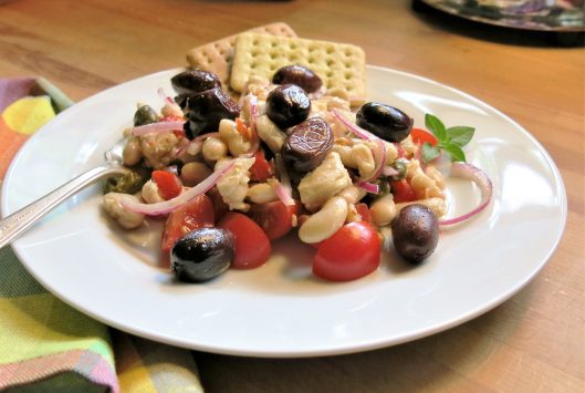 White Bean, Tuna, Red Onion and Caper Salad