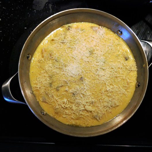 Broiled Shrimp Napped with Cheese Sauce